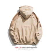Men Pullover Hoodie Autumn and Winter Patchwork Hoodie Men's Winter Loose
