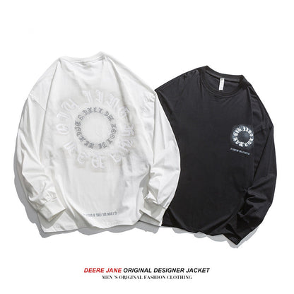 Men Pullover Hoodie Spring Sweater Men Loose Trendy All-Match Spring and Autumn