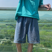 Men Jeans Denim Shorts Summer Loose Big Pants