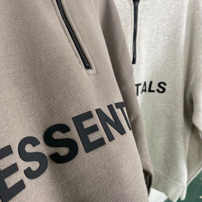Fog Essentials Sweatshirt Half Cardigan Sweater