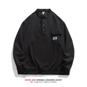 Men Pullover Hoodie Spring Sweater Men's Loose All-Match Casual