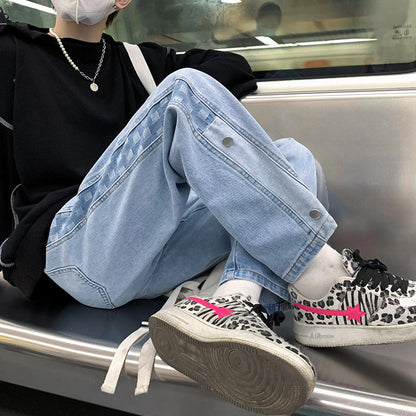 Men Jeans Straight Jeans for Boys Autumn Spring and Autumn Trousers