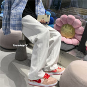 Men Jeans Wide Leg Jeans Men Autumn and Winter Loose Retro Pants