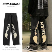 Men Jeans Spring and Autumn Loose Denim Trousers
