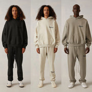 Fog Essentials Hoodie Unisex Flocking Logo Fashion Hooded Sweater