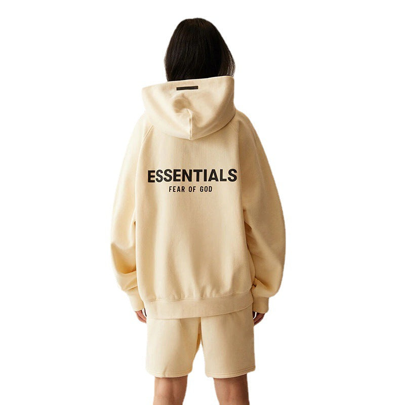 Fog Essentials Hoodie Offset Logo Fleece Hooded Sweater