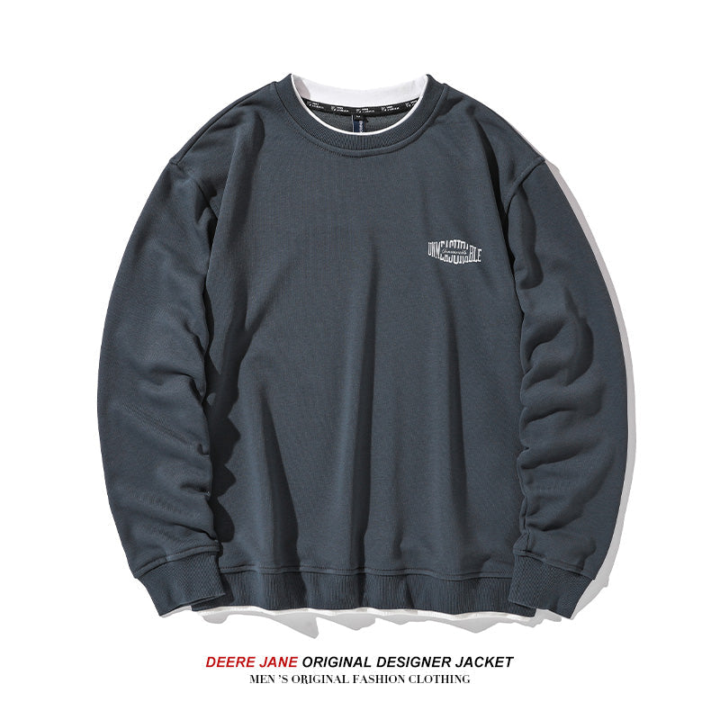 Men Pullover Hoodie Spring Sweater Men's Loose All-Match American Style Trend