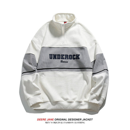 Men Pullover Hoodie Spring Sweater Men's American Style Loose Top