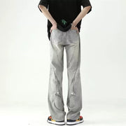 Men Jeans Loose Jeans Summer Oversize Skinny Wide-Leg Straight Pants