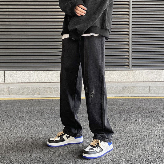Men Jeans Straight-Leg Pants