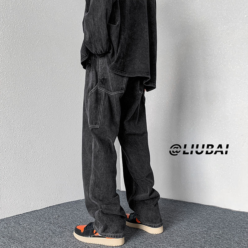 Men Jeans Hip Hop Hiphop Fall Winter Overalls