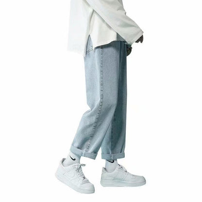 Men Jeans Summer Loose Straight Casual Pants