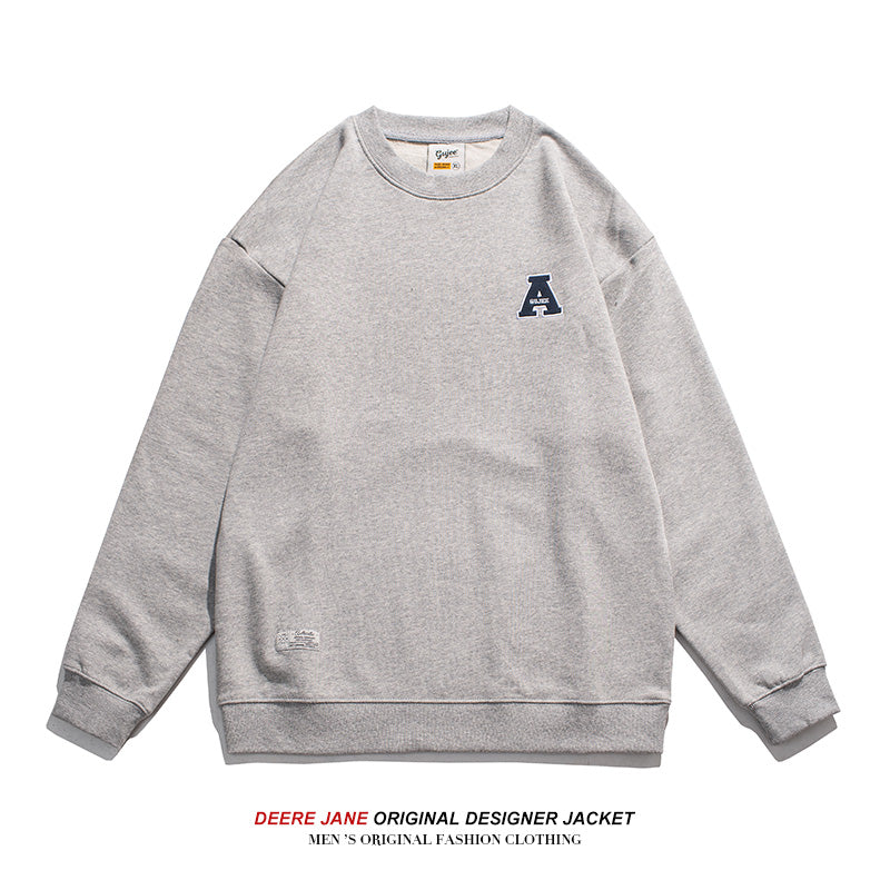 Men Pullover Hoodie Spring Sweater Male Loose All-Match Simple Leisure