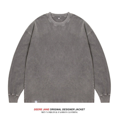 Men Pullover Hoodie Spring Sweater Men's Loose All-Match Simple Leisure