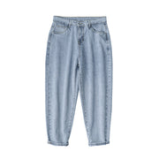 Men Jeans Spring Loose Straight Jeans Men's Casual Pants