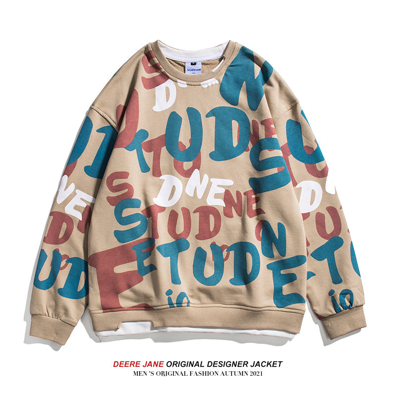 Men Pullover Hoodie Spring Sweater Men's Loose Top