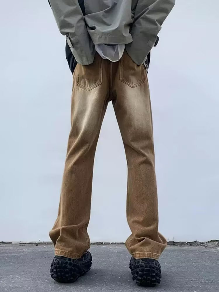 Men Jeans Slim Jeans Bootcut Pants Straight-Leg Pants