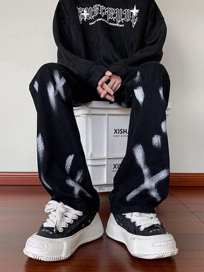 Men Jeans Slim Jeans Spring and Autumn Bootcut Trousers