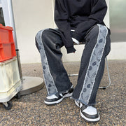 Men Jeans Loose Straight Spring and Autumn Wide Leg Trousers