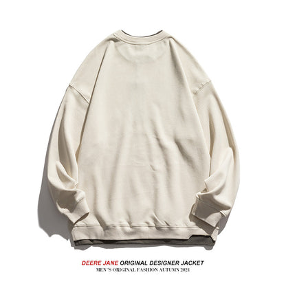 Men Pullover Hoodie Spring American Loose Casual Top