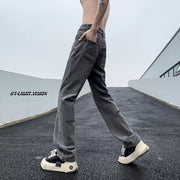 Men Jeans Skinny Jeans Men Spring Slim-Fitting Straight-Leg Pants