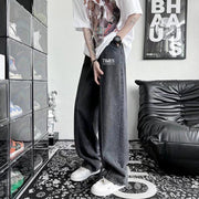 Men Jeans Oversize Autumn Wide Leg Pants Baggy Straight Trousers