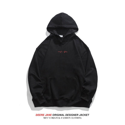 Men Pullover Hoodie Spring Sweater Men's Loose Casual Casual Student Coat
