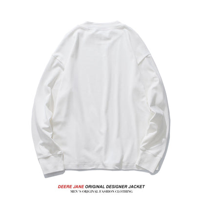 Men Pullover Hoodie Spring Long-Sleeved Sweater Men's Loose Casual