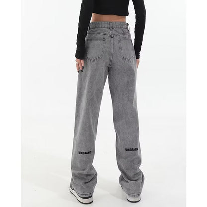 Men Jeans Vintage Jeans Spring Baggy Straight Trousers