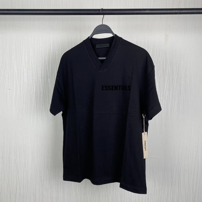 Fog Essentials T shirt Offset Logo V-neck loose T shirt