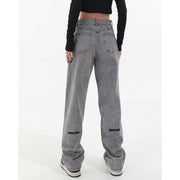 Men Jeans Vintage Jeans Spring Baggy Straight Trousers