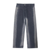 Men Jeans Gradient Jeans Men Spring Autumn Loose Straight Trousers