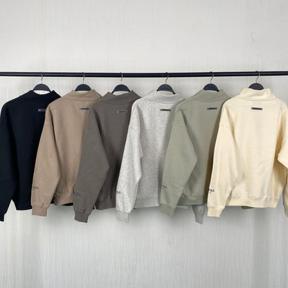 Fog Essentials Sweatshirt Half Cardigan Sweater