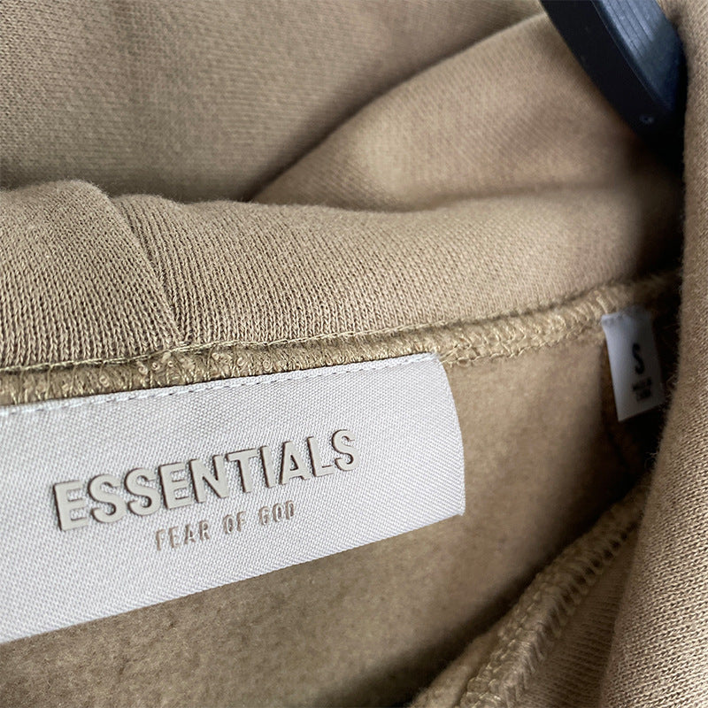 Fog Essentials Hoodie Flocking Logo Fleece Loose Hooded Sweater