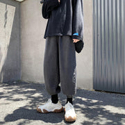 Men Jeans Ankle Banded Pants Jeans Men Loose Men's Pants