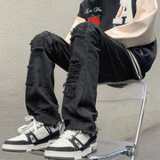 Men Jeans Vintage Jeans Men Autumn Loose Straight Trousers