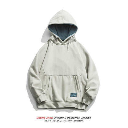 Men Pullover Hoodie Autumn Winter Sweater Men's Loose All-Match Couple Casual
