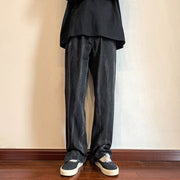 Men Jeans Baggy Straight Trousers Spring Split Baggy Pants