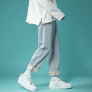 Men Jeans Spring Jeans Leisure Baggy Straight Trousers