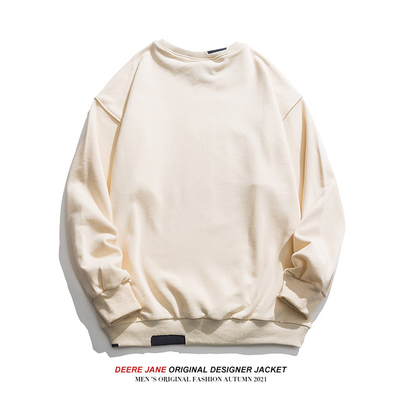 Men Pullover Hoodie Sweater Men's Loose All-Matching and Handsome