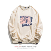 Men Pullover Hoodie Sweater Men's Loose All-Matching and Handsome