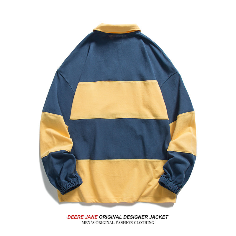 Men Pullover Hoodie Spring Men's Retro Loose All-Match T-shirt
