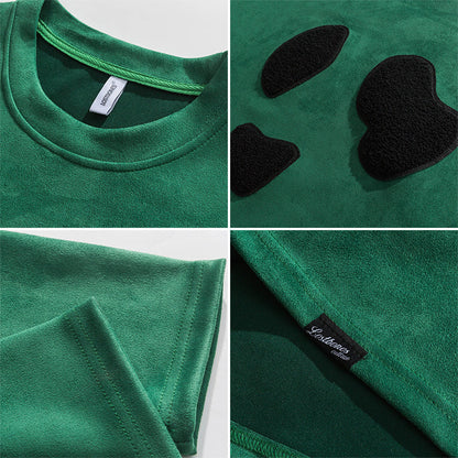 Men Pullover Hoodie Spring Sweater Men's Retro Loose Top
