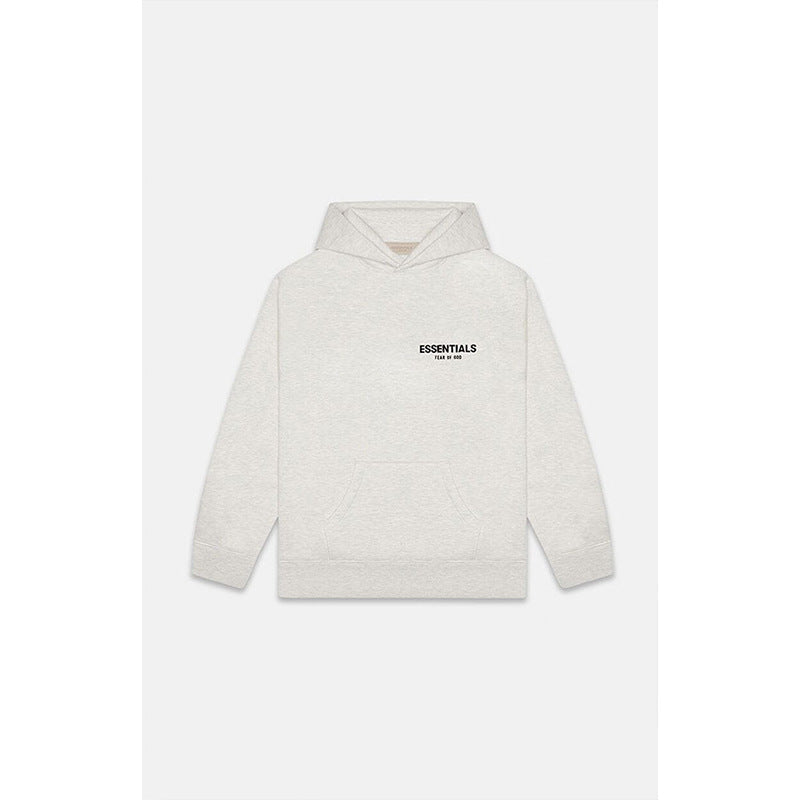 Fog Essentials Hoodie Unisex Flocking Logo Fashion Hooded Sweater