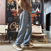 Men Jeans Fall Baggy Straight Trousers Wide Leg Trousers