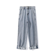 Men Jeans Straight-Leg Pants Autumn Denim Loose