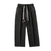 Men Jeans Spring and Autumn plus Size Loose Straight Oversize Wide Leg Pants