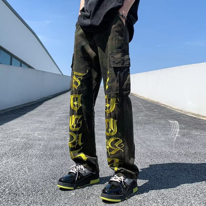 Men Jeans Vintage Straight Jeans