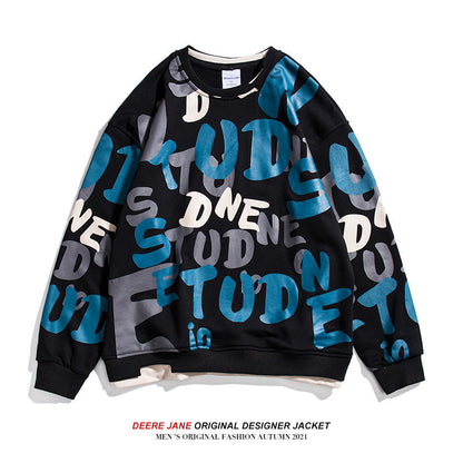 Men Pullover Hoodie Spring Sweater Men's Loose Top