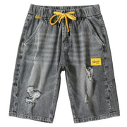 Men Jeans Denim Shorts Men's Summer Loose Straight Shorts